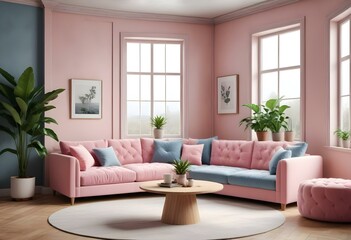 Fototapeta premium Pink interior