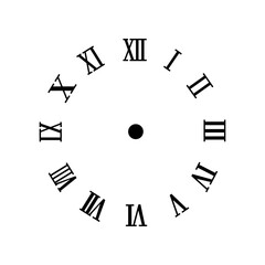 Clock face icon vector. Time illustration sign. Clock symbol. Wall clock logo.