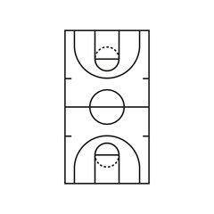 Basketball field icon vector. Basketball court illustration sign. Basketball symbol or logo. © Denys