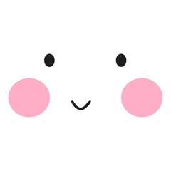 Cartoon face icon vector. Funny face illustration sign. Face symbol or logo.