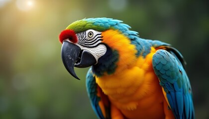  Vibrant Parrot in Natures Palette