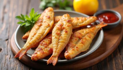  Deliciously crispy fish ready to be savored