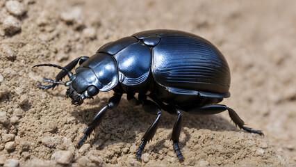 earth-boring dung beetle species Geotrupes stercorarius