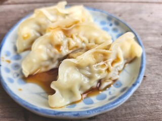 Steamed dumplings pork Chinese food