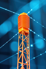 Smart grid network with visual data overlays and holographic technology