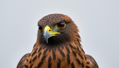  Determination in the eyes of a fierce falcon