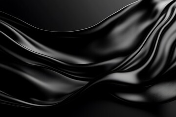 Obraz premium Abstract fluid motion on black surface