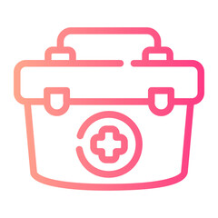 first aid Line Gradient Icon