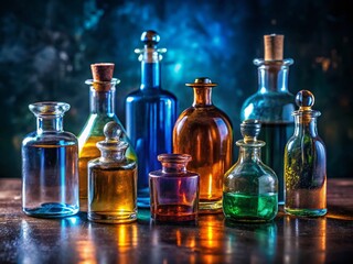 Medieval Glass Bottles, Minimalist Photography, Fioles, Middle Ages, Still Life, Vintage, Glassware, Art, Aesthetic,  Dark, Simple, Elegant