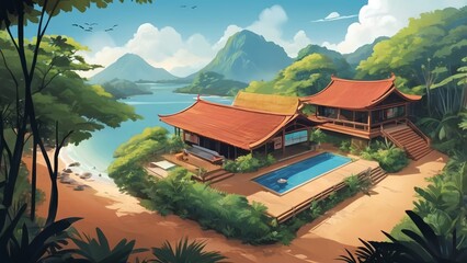 village on the mountain
