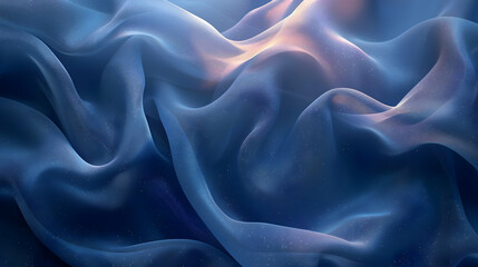 Fototapeta premium Abstract Background with Blue Fabric and Glittering Details