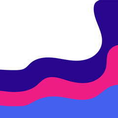 Colorful square fluid background. Social media template vector illustration.