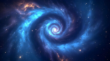 Spiral Galaxy Abstract Background
