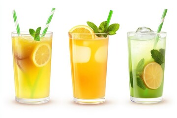 Fototapeta premium Refreshing Citrus Drinks with a Twist