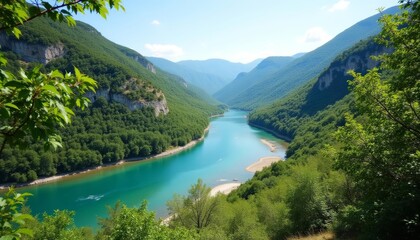  Enchanting mountain lake a serene escape