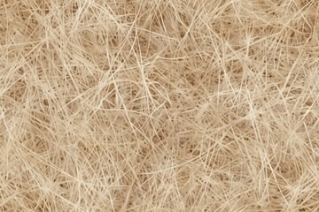 Obraz premium A detailed view of hay, showing its light brown color and tangled, fibrous texture.