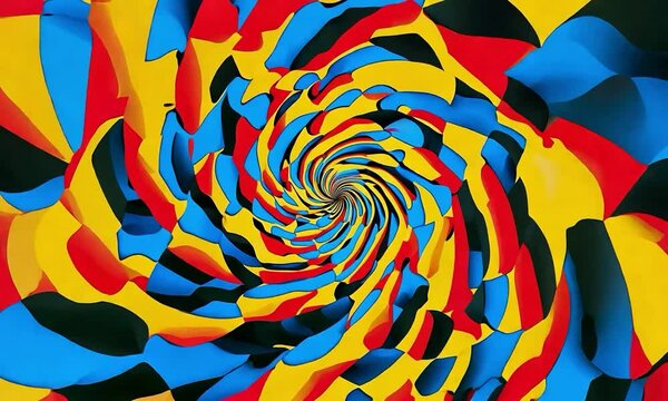 Optical abstraction with visual perception, illusory effects, and the manipulation of optical illusions.