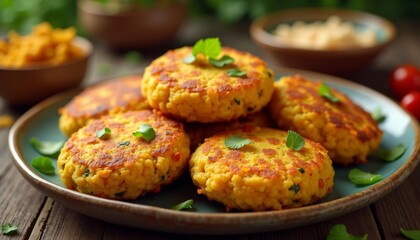 Delicious goldenbrown patties ready to be savored