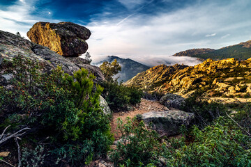 Fog at Porrones Hills from Carboneros Path