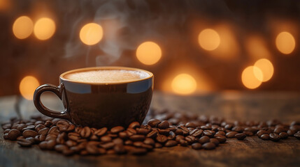 A cup of Coffee closeup photography