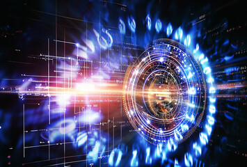 Fototapeta premium the central base or core of a quantum computer