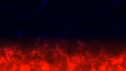 Dynamic Particles with Red and Blue Colors