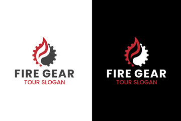 Fire Gear Logo Design