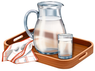 Pitcher of Water Illustration