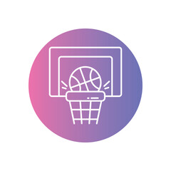 Basketball vector icon stock illustration