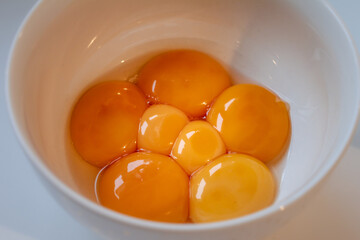 Double egg yolk in an egg