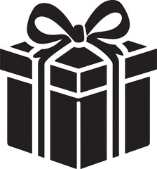 Gift Box silhouette vector illustration design