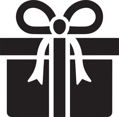 Gift Box silhouette vector illustration design