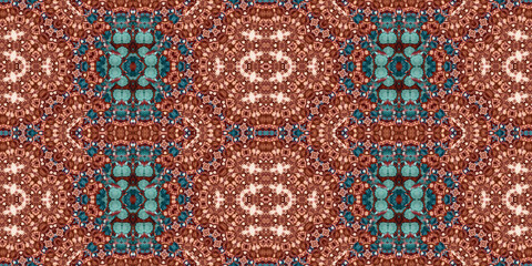 Naklejka premium Seamless banner pattern. Abstract wide texture. The background is creative abstract.