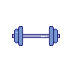 Weightlifting Barbell vector icon stock illustration