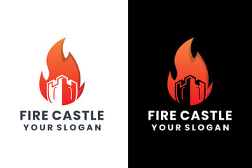 Fire Castle Logo Design