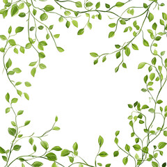 Obraz premium modern 2D doodle cartoon flower concept with open space for text, featuring whimsical floral and leafy elements on crisp white backgrounds.