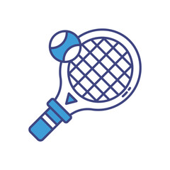 Tennis Racket vector icon stock illustration