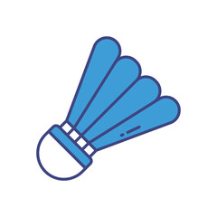 Shuttlecock vector icon stock illustration