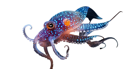 octopus isolated on white background