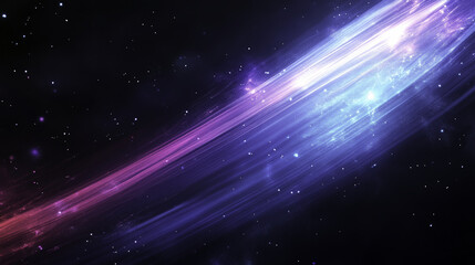 Fototapeta premium Luminous Abstract Particles Background : Radiant blue and deep magenta lines in space