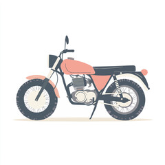 Vintage Motorcycle Illustration