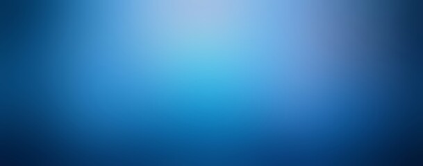 Fototapeta premium Deep blue empty sky banner. Clear simple background wide format.