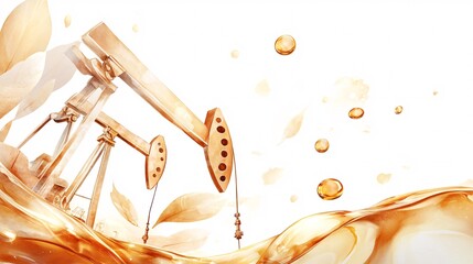 Renewable Energy and Oil Infrastructure Concept Art