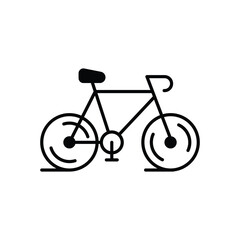 Bicycle vector icon stock illustration