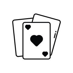 Playing Cards  vector icon stock illustration