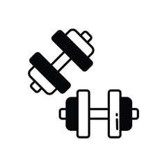 Dumbbell  vector icon stock illustration