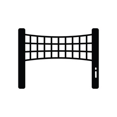 Badminton Net vector icon stock illustration