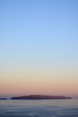 Serene island view at dusk