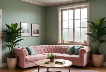 modern living room with sofa