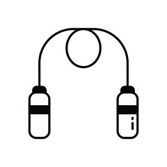 Skipping Rope vector icon stock illustration